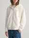 Women's Sweatshirt Jacket Hooded White