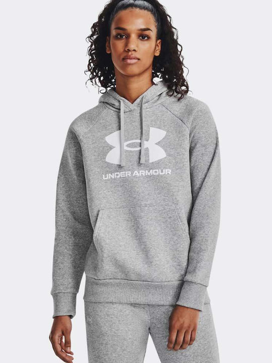 Under Armour Ua Rival Γυναικείο Φούτερ Γκρι