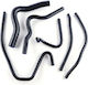 Комплект силиконови маркучи Yamaha R1 2004-2006 Черен