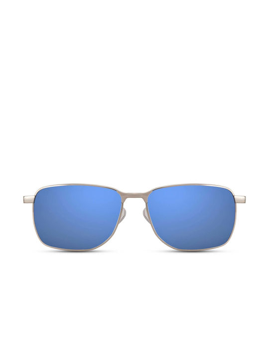 LimeShade Sunglasses with Gray Metal Frame and Blue Mirror Lens LS6517