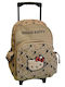 Hello Kitty Großer Schwarzer Grundschul-Trolley-Rucksack