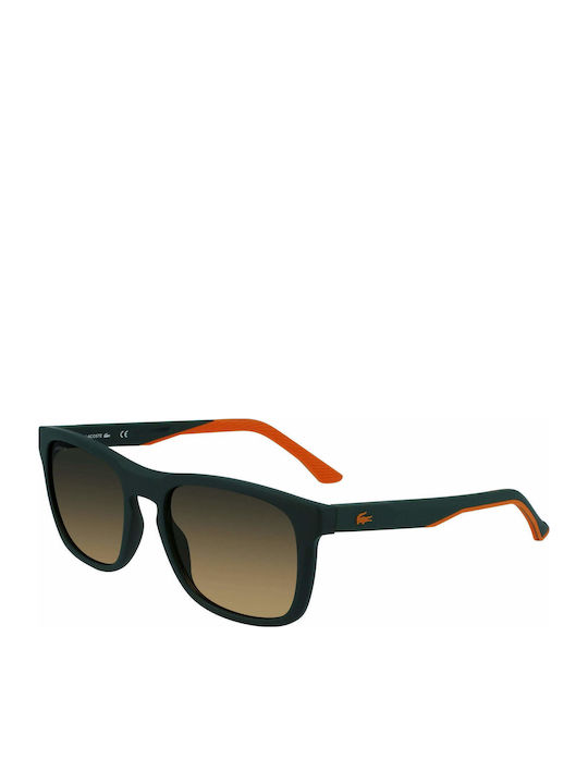 Lacoste Men's Sunglasses with Green Plastic Fra...