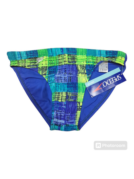 Speedo Boom Logo Splice Costum de baie pentru copii Slipuri de înot Albastru