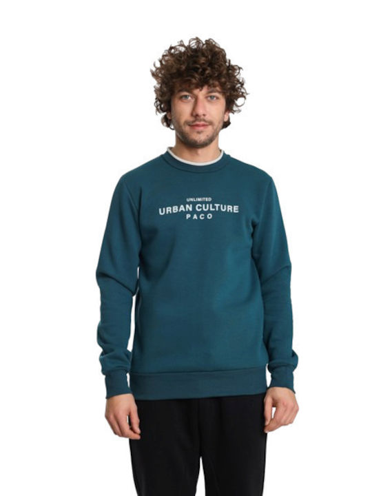 Paco & Co Herren Sweatshirt Petrol