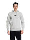 Paco & Co Men's Sweatshirt with Hood Γκρι Πάγου