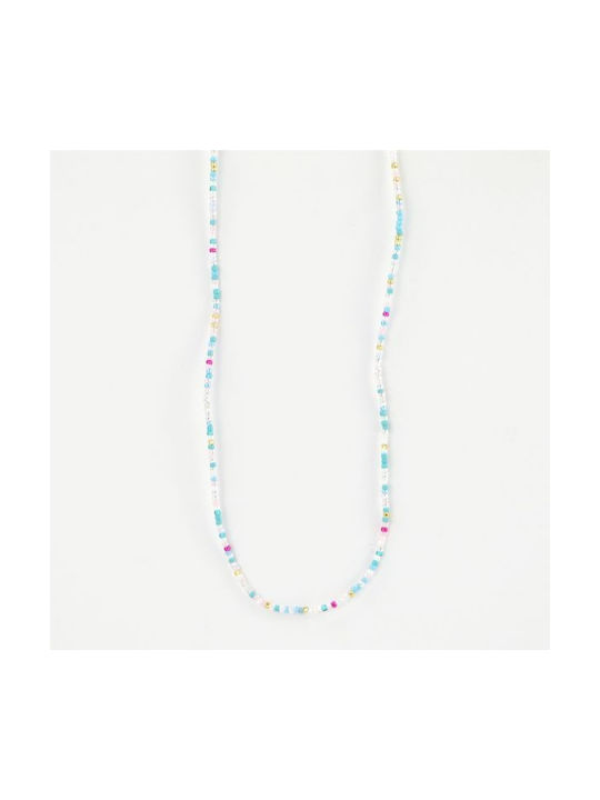 Mini Beads Sky Blue Necklace