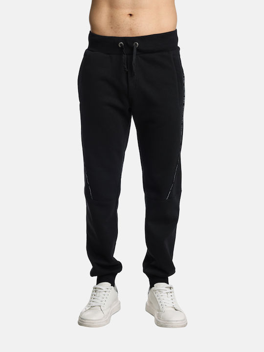 Life Style Butiken Men's Fleece Sweatpants Black