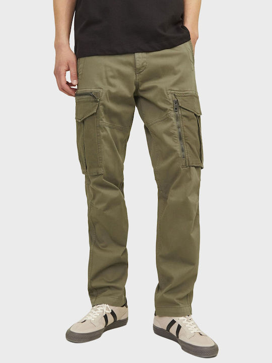 Jack & Jones Men's Trousers Cargo in Relaxed Fit Olive