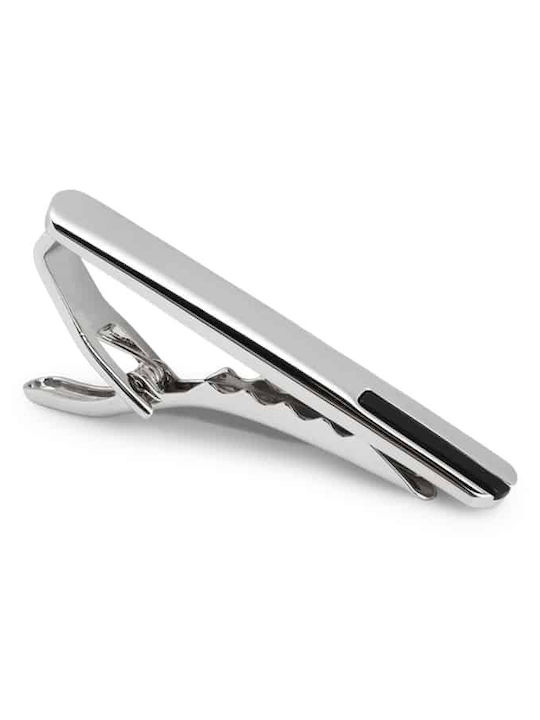 Boss Brass Tie Clip Silver