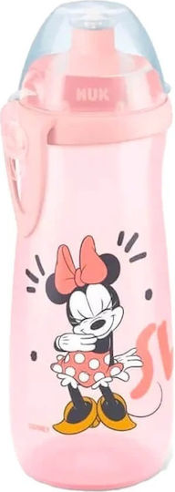 Nuk Sports Cup Disney Εκπαιδευτικό Μπιμπερό Πλαστικό Ροζ ΜΙΝΥ για 36m+ 450ml