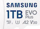 Samsung Evo Plus microSDXC 1.0TB Class 10 U3 V30 A2 UHS-I