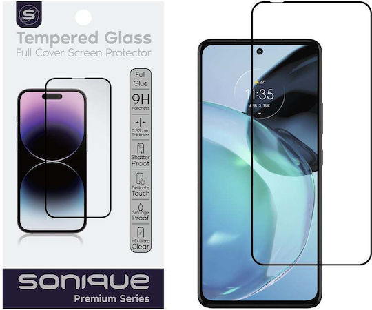 Hardy Glass Sonique Premium Series HD Full Cover 9H Motorola Moto G72 Black
