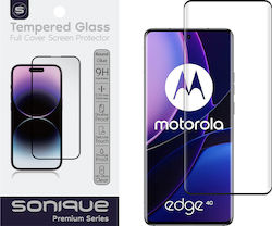 Curvy Glass Sonique Premium Series HD Full Cover 9H Motorola Edge 40 5G Черен