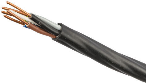 Elmark Καλώδιο Ρεύματος με Διατομή 5x2.5mm² σε Γκρι Χρώμα 1m
