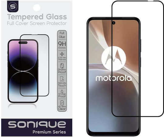 Hardy Glass Sonique Premium Series Hd Full Cover 9h Motorola Moto G32 Μαύρο