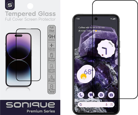 Hardy Glass Sonique Premium Series Hd Full Cover 9h Google Pixel 8 5g Μαύρο