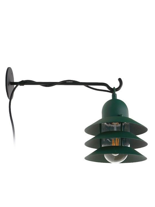 VK Lighting Επιτοίχιο Εξωτερικό Φωτιστικό Καπέλου E27 IP44