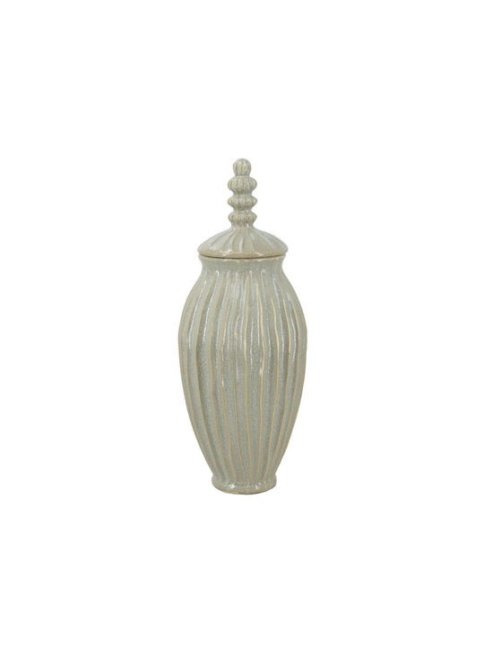Artekko Vază Decorativă Ceramică Akali Bej 25.5x25.5x65cm 1buc