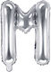 Letter Balloon M Silver 35cm