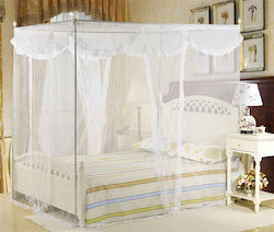 Cort pentru camping Alb 220x200cm.