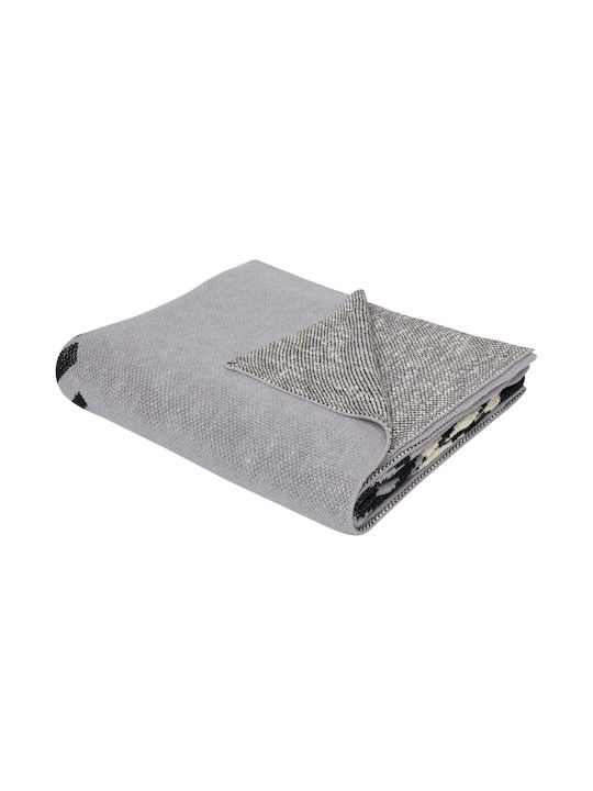 Beliani Κουβέρτα Gray 130x170εκ.
