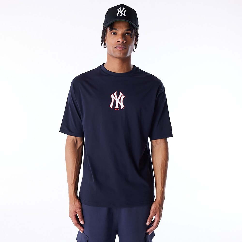 【New Era】 ★ MLB New York Yankees 59FIFTY T-Shirt ★ 13334249_TSHIRT_LETTERMANCOLLE