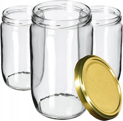 Kadax Gefäß Glas mit Deckel 720ml (8Stück)
