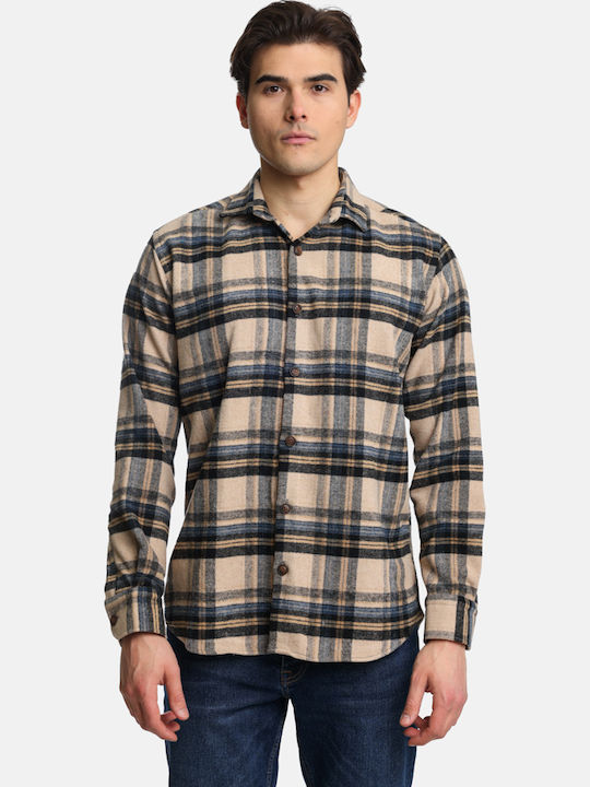 Paco & Co Μακρυμάνικo Overshirt σε Κανονική Γρα...