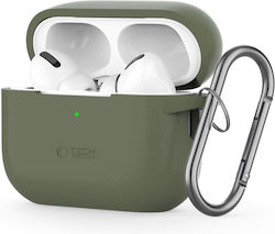 Tech-Protect Case Silicone with Hook Olive Green for Apple AirPods Pro 2
