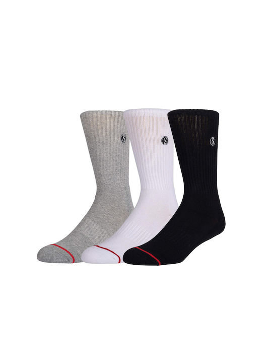 Salty Crew Men's Socks Black White Grey 3Pack