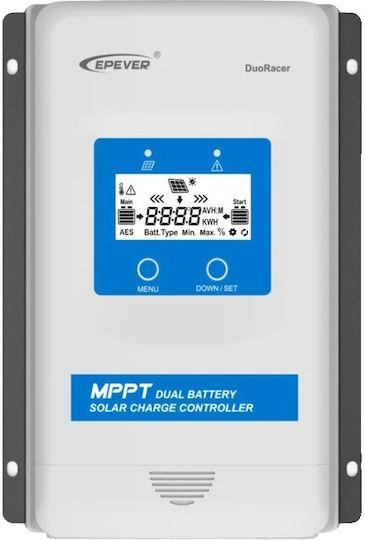 Epever Dual-Batterie-Solar-Laderegler 30A MPPT-Technologie Nur Regler DR3210N-DDS 30A