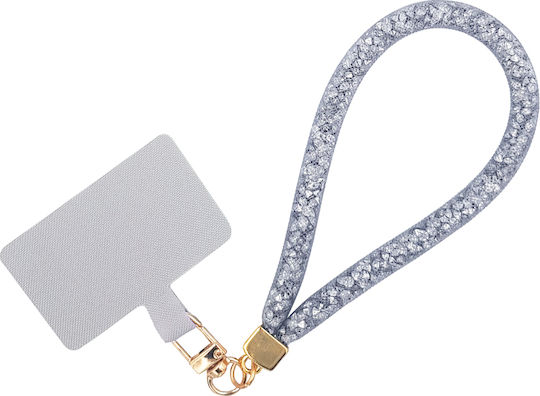 Sonique Wrist Strap for Mobile Phones Silver