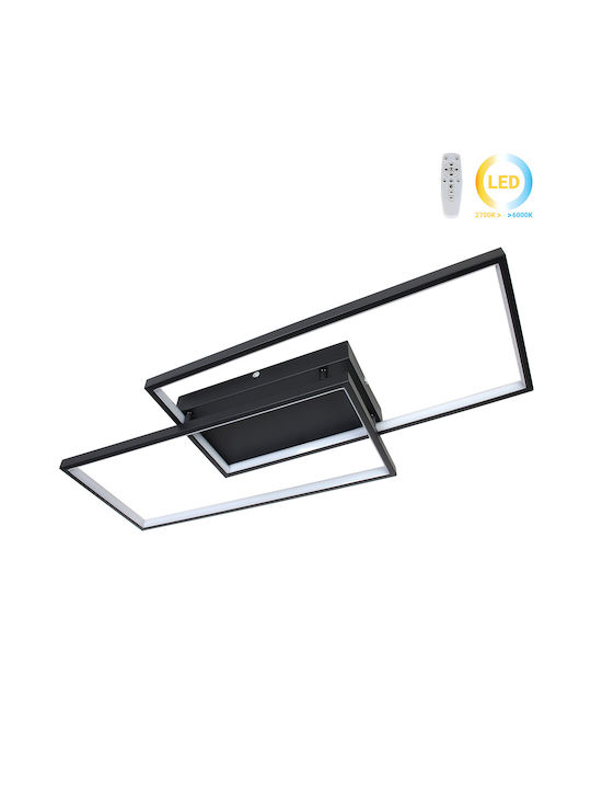 Globobox Ceiling Light with Integrated LED 80pcs Black