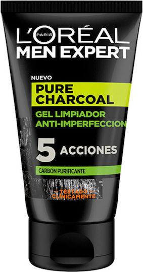 L'Oreal Paris Men Expert Pure Charcoal Крем Почистване Лице за Акнеична Кожа 100мл