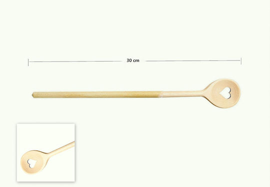 Giszben Lingură De Bucătărie Cu Găuri Din Lemn 30cm