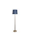 Elmark Marsel Floor Lamp H148.5xW35cm. with Socket for Bulb E27 Blue