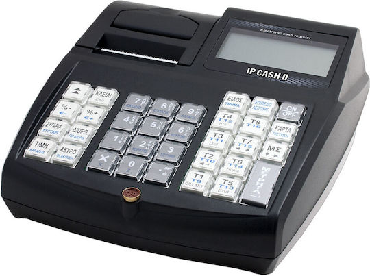 Касов апарат Ip Cash II Retail Wifi & Lan електронен журнал черен връзка с Taxisnet