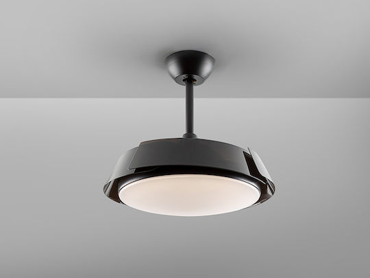 Enzo Ventilator De Tavan 106cm Cu Lentile De Mărire Negru