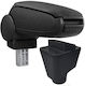 Car Armrest Compatible Dacia Sandero 2012-2016 Black Textile Material