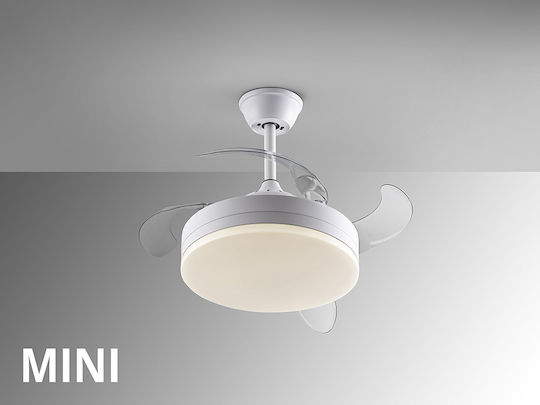 Vento Deckenventilator 35cm mit Leuchte Weiße