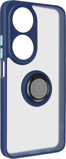 Avizar Ring Case Honor 90 Smart Magnetic Compatible Stand Function Blue