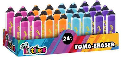 Pencil Eraser 4 Colors 65x16mm Littlies