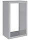 vidaXL Μεταλλικό Ράφι Αποθήκευσης Ξύλων 60x40x100cm Γκρι