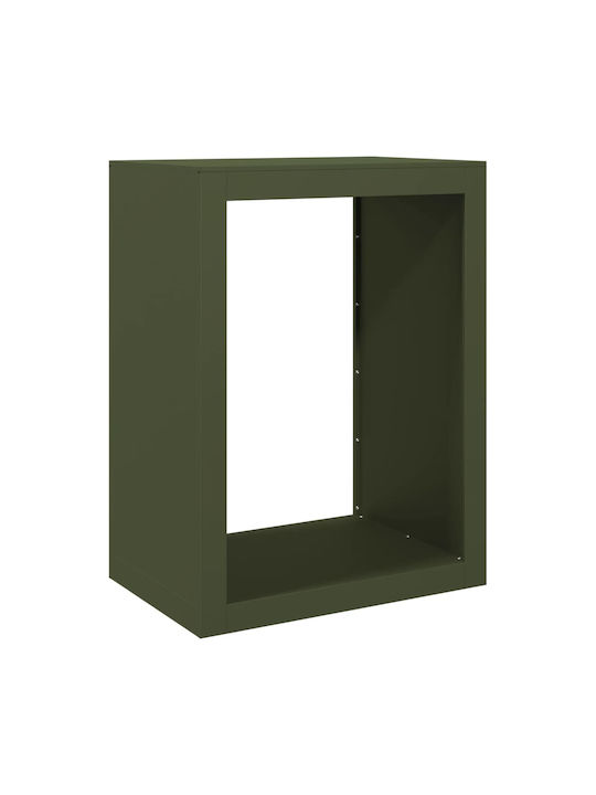 vidaXL Metallisch Regal Holzlagerung 60x40x80cm