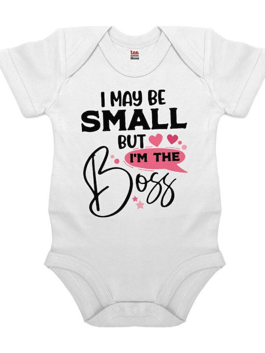 Koupakoupa I May Be Small But I'm The Boss Short-Sleeved White