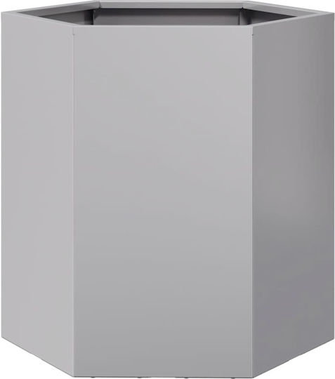 vidaXL Blumenkasten Metallisch Silver 46x40x45cm.