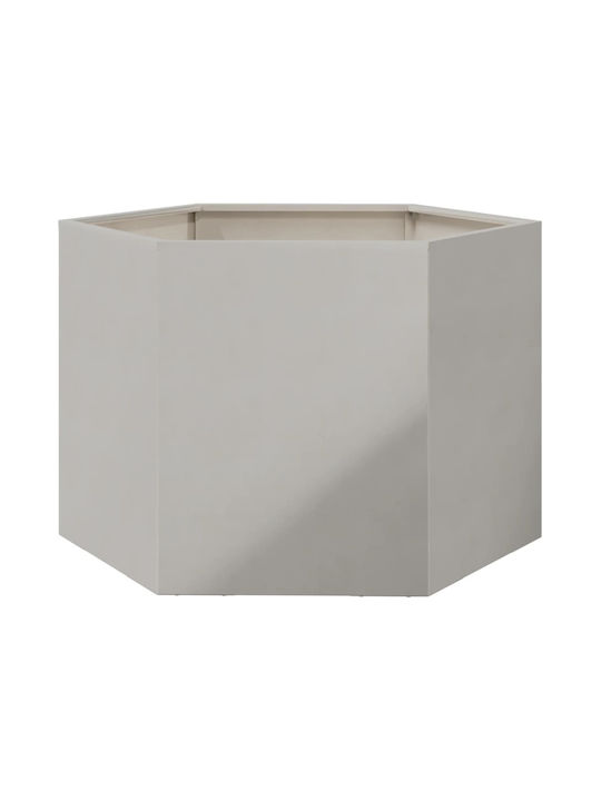 vidaXL Planter Box Metallic Silver 69x60x45cm.