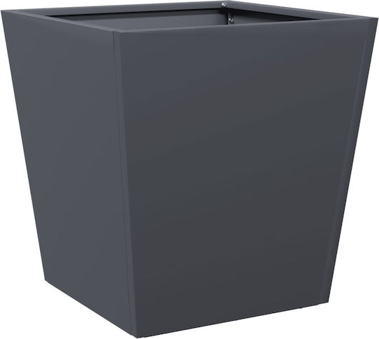 vidaXL Planter Box Metallic Charcoal 40x40x40cm.