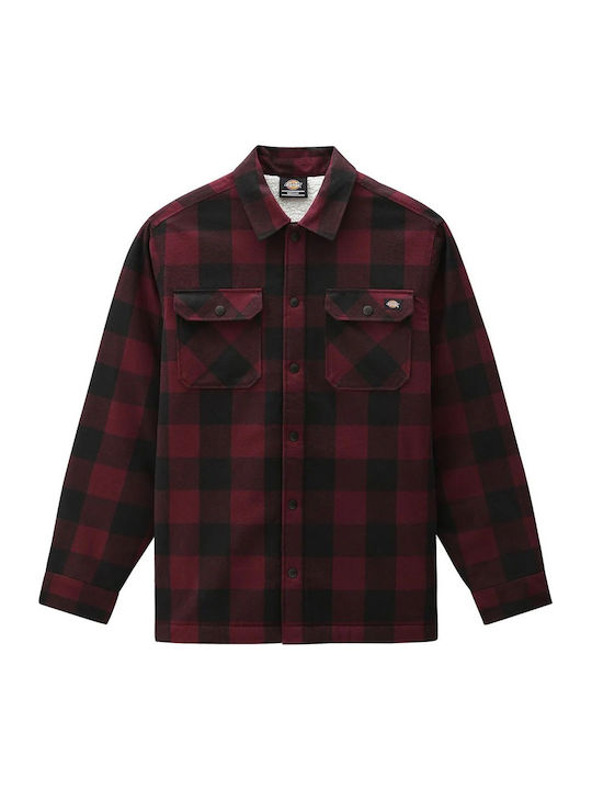Dickies Sacramento Μακρυμάνικo Πουκάμισο Καρό Καφέ