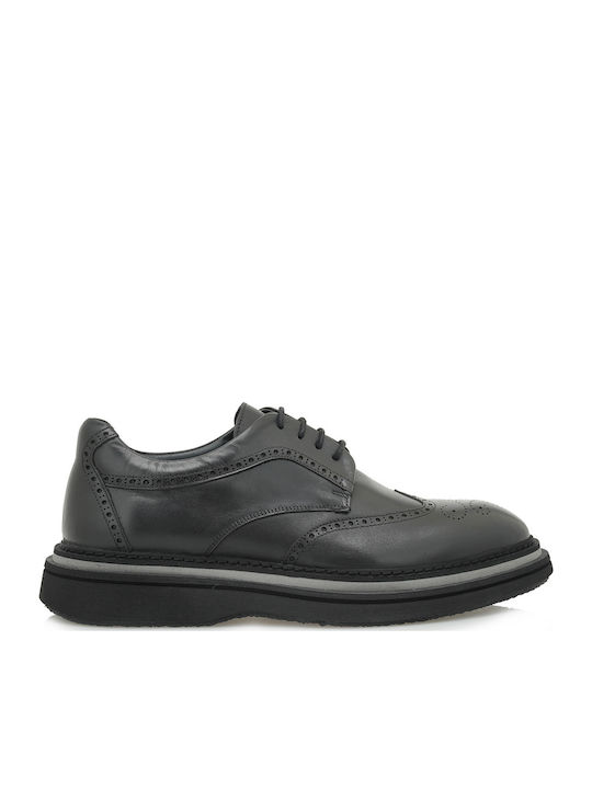 Δερμάτινα Ανδρικά Oxfords Μαύρα